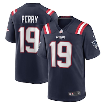 mens nike malcolm perry navy new england patriots game playe